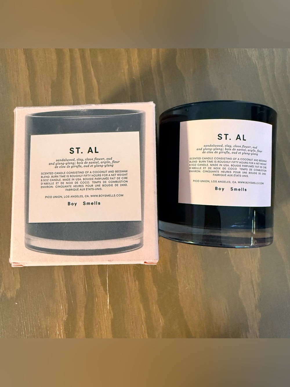 4/$20 EMPTY Boy Smells St. Al Classic Candle Vessel Jar